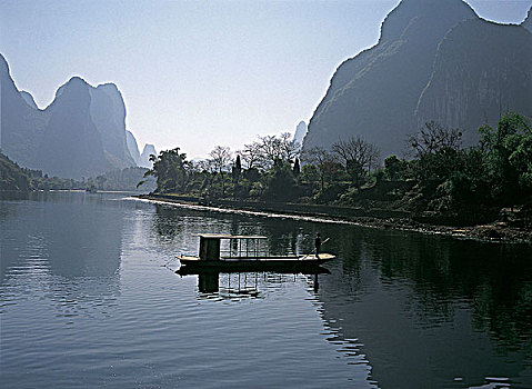 船,漓江,桂林,中国