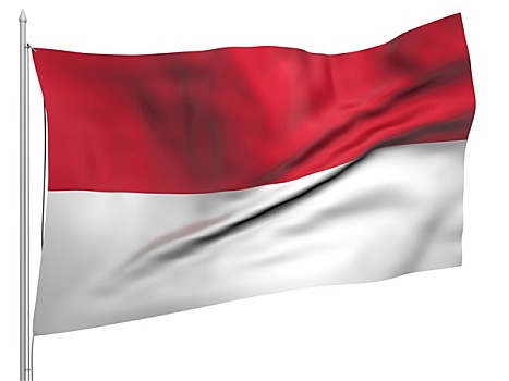 飞,旗帜,印度尼西亚,国家