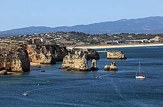 阿尔加维海岸,靠近,拉各斯,葡萄牙