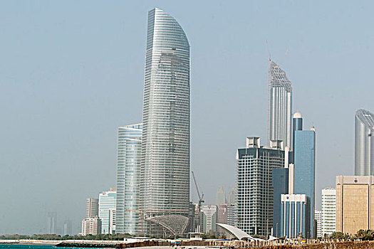 现代,摩天大楼,迪拜,阿联酋