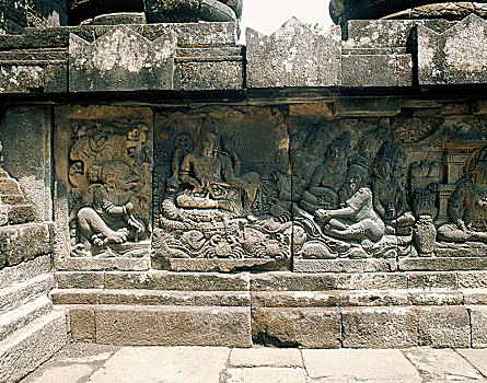 庙宇,复杂,多样,神,场景,印度,经典,罗摩衍那