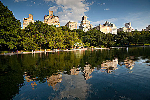 温室,水,中央公园,曼哈顿,纽约,美国
