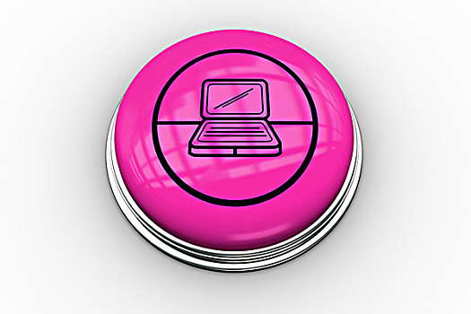 笔记本电脑,粉色,按键