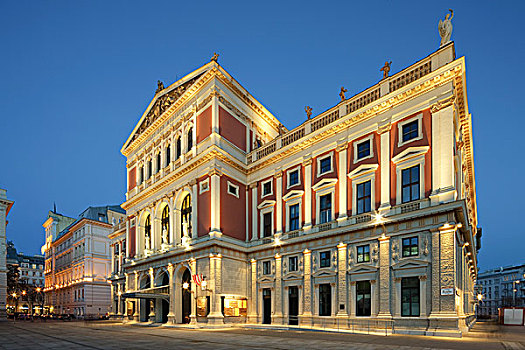 正面,侧面,音乐厅,维也纳,奥地利,欧洲