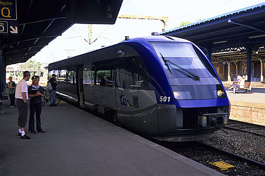 法国,科尔玛,火车站,列车