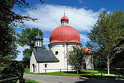 小教堂,地区,上巴伐利亚,巴伐利亚,德国,欧洲