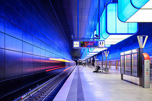 灯,安装,地铁站,港城,大学,汉堡市,地铁,线条,操作,汉堡包,德国,欧洲