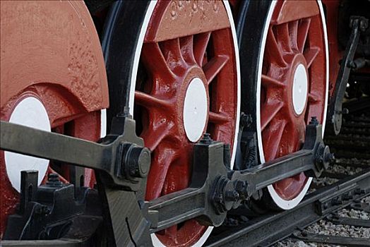蒸汽机车,铁,轮子