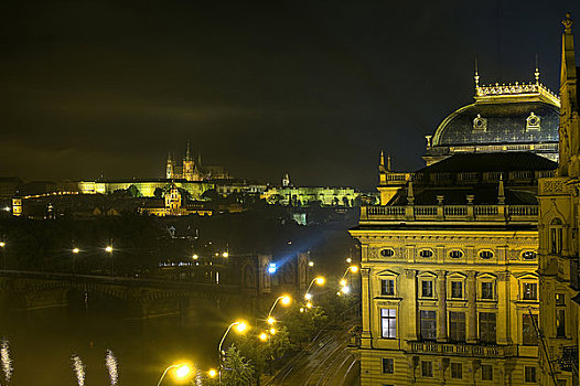 国家戏院,城堡,布拉格,捷克共和国