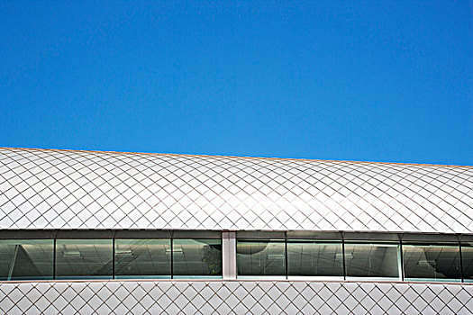 屋顶,现代建筑,蓝天