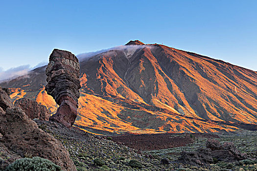 火山口,火山,泰德国家公园,世界遗产,特内里费岛,加纳利群岛,西班牙,欧洲