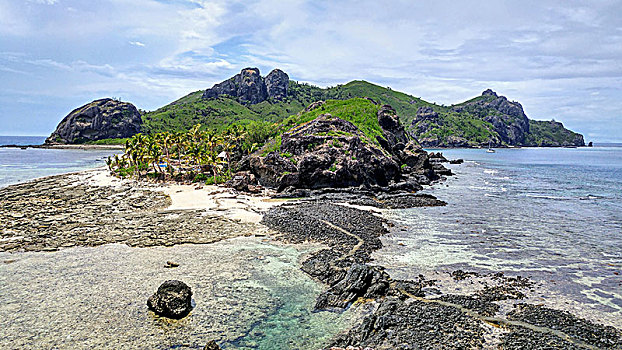 风景,岛屿,斐济