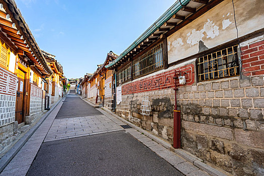 韩国首尔北村韩屋村风光