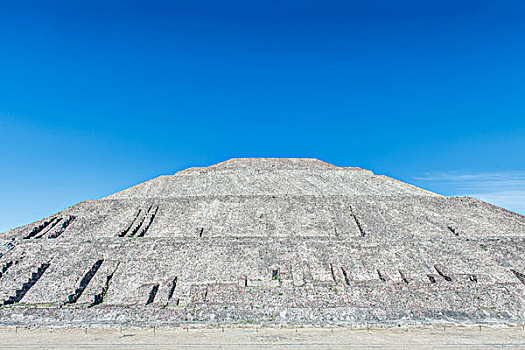 墨西哥,特奥蒂瓦坎,遗迹,太阳金字塔,大幅,尺寸
