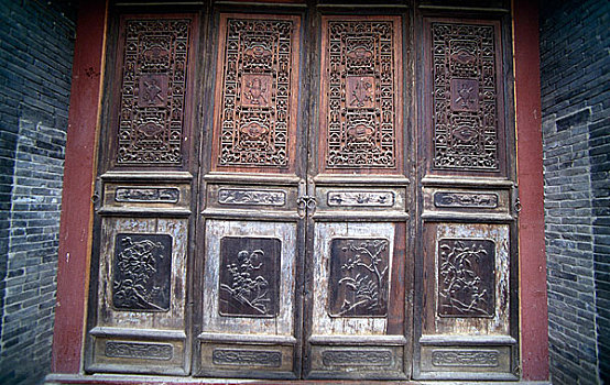 西安大清真寺木雕门