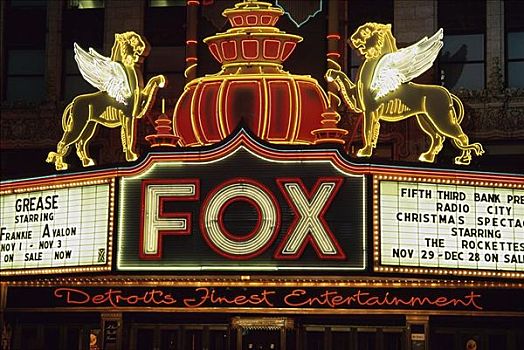 狐狸,剧院,底特律,密歇根,美国