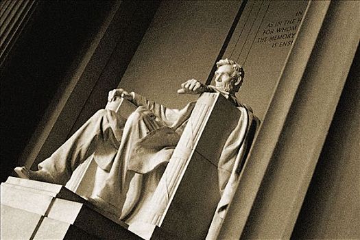 雕塑,林肯纪念馆,华盛顿,美国