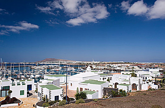 码头,普拉亚布兰卡,兰索罗特岛,加纳利群岛,西班牙,欧洲