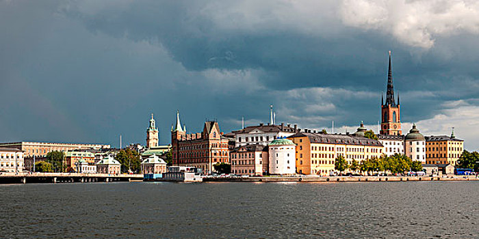 建筑,水岸,斯德哥尔摩,瑞典