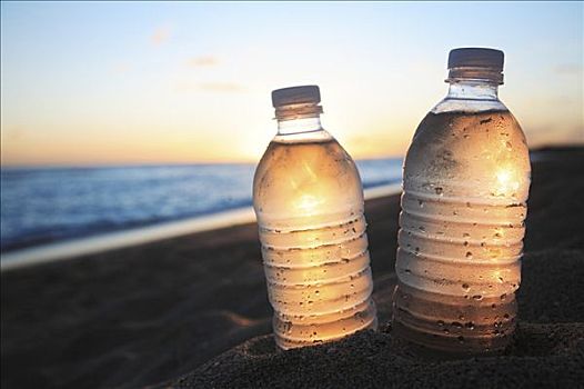 夏威夷,瓦胡岛,水瓶,海滩
