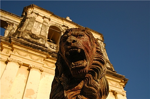 狮子,户外,大教堂