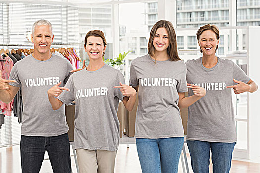 微笑,志愿者,指向,衬衫,头像,办公室
