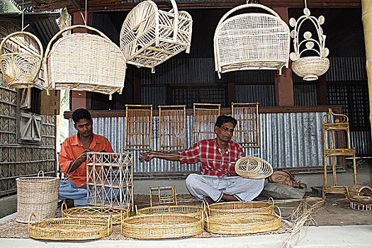 工艺品,店,靠近,民间艺术,博物馆,达卡,孟加拉,二月,2007年