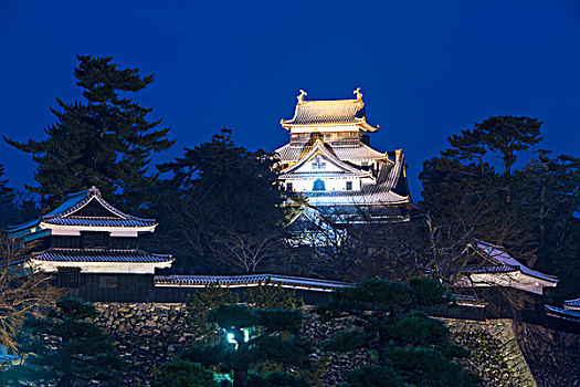 夜景,城堡