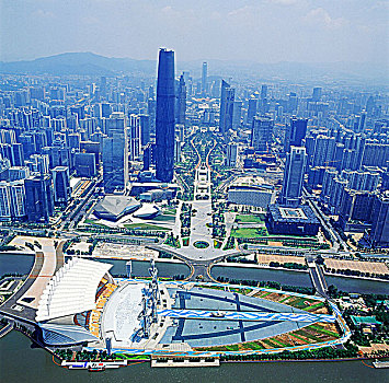 广州,新中轴线,现代建筑群