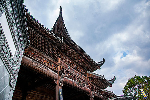 江西婺源县江湾古村落,萧江宗祠