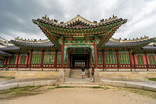 韩国首尔昌德宫熙政堂建筑景观