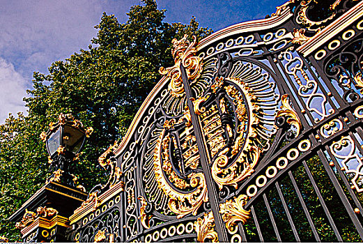 大门,白金汉宫,伦敦,英格兰