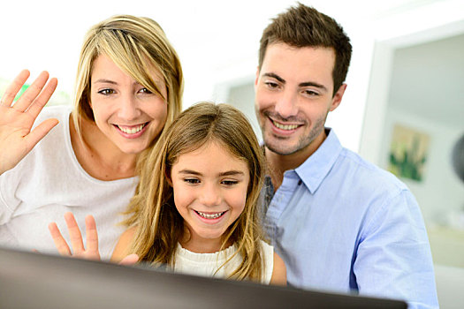 家庭,乐趣,互联网,笔记本电脑