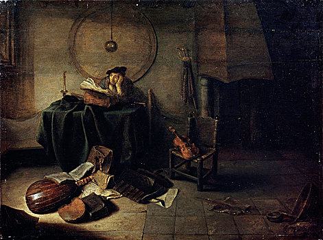 忧郁,科学家,工作室,荷兰,绘画,17世纪,艺术家
