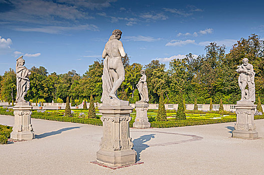 花园,雕塑,公园,皇宫,华沙,波兰