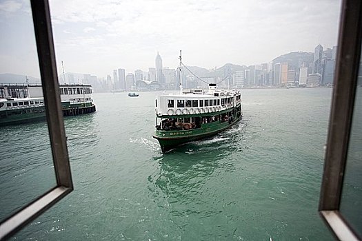 尖沙嘴,渡轮,码头,九龙,香港,中国,亚洲