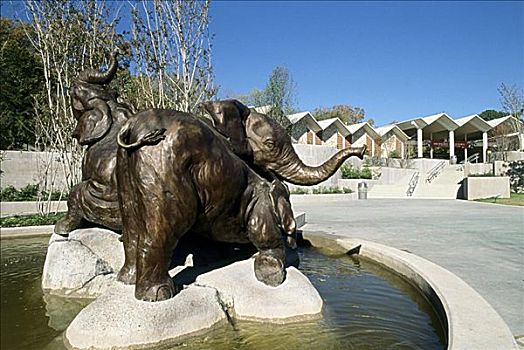 大象,雕塑,达拉斯,动物园,德克萨斯,美国