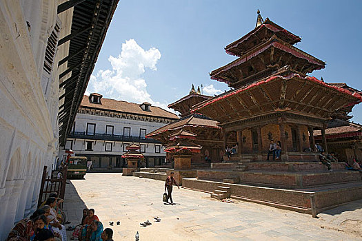 尼泊尔加德满都杜巴广场皇宫