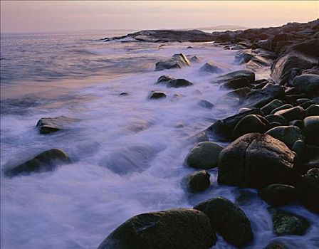 大西洋海岸,佩姬湾,新斯科舍省,加拿大