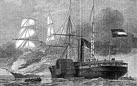 破坏,联邦,商船,南北战争