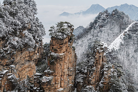 张家界雪景