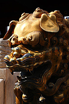 北京故宫博物院狮子