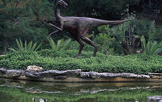 雕塑,恐龙,公园,德克萨斯,美国