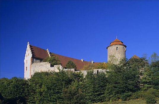 城堡,班贝格,上弗兰科尼亚,弗兰克尼亚,巴伐利亚,德国,欧洲
