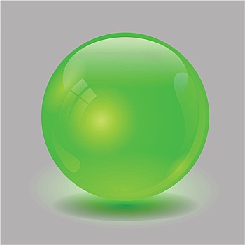 绿色,球体