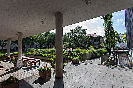 花园,啤酒,桌子,社区,大学,罗森海姆,巴伐利亚,德国