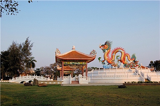中国寺庙,塔,泰国