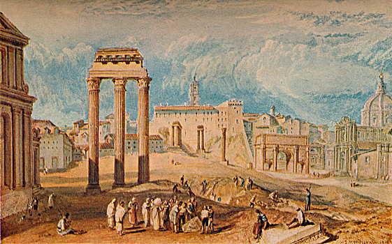 古罗马广场,1818年,艺术家