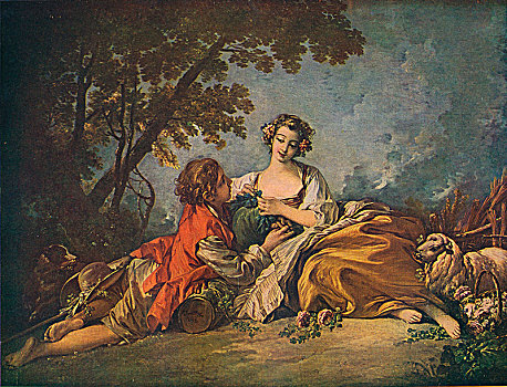 田园,18世纪,艺术家