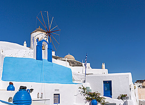 白色,蓝色,彩色,悬崖,房子,雅典,希腊,欧洲
